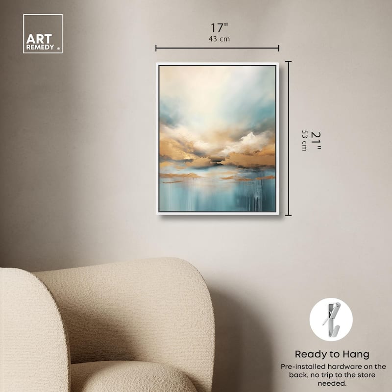 Cloudscape in Gold I Canvas by Art Remedy