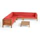 Option Teak Finish + Red