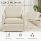 preview thumbnail 5 of 37, Linen Swivel Chairs, Club Accent Chairs, Soft Cushions
