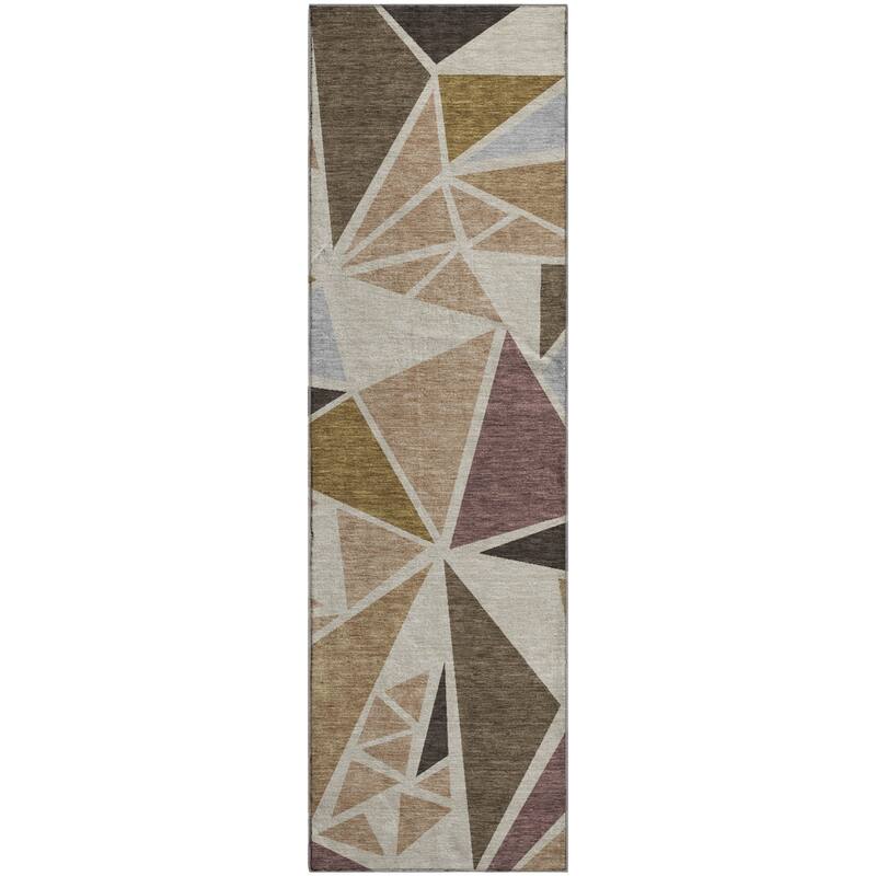 Premium Washable Super Soft Contemporary Mosaic Mayfield Rug