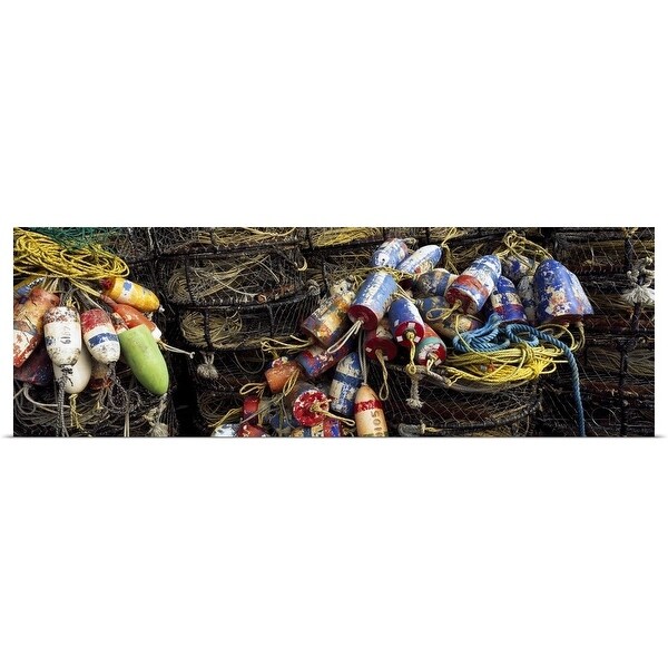 "Close-up of crab pots, Humboldt County, California" Poster Print