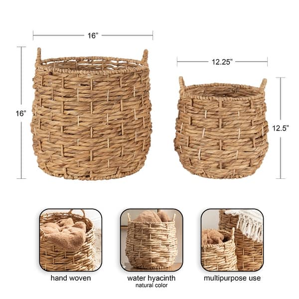 dimension image slide 2 of 3, Kate and Laurel Livia Woven Baskets