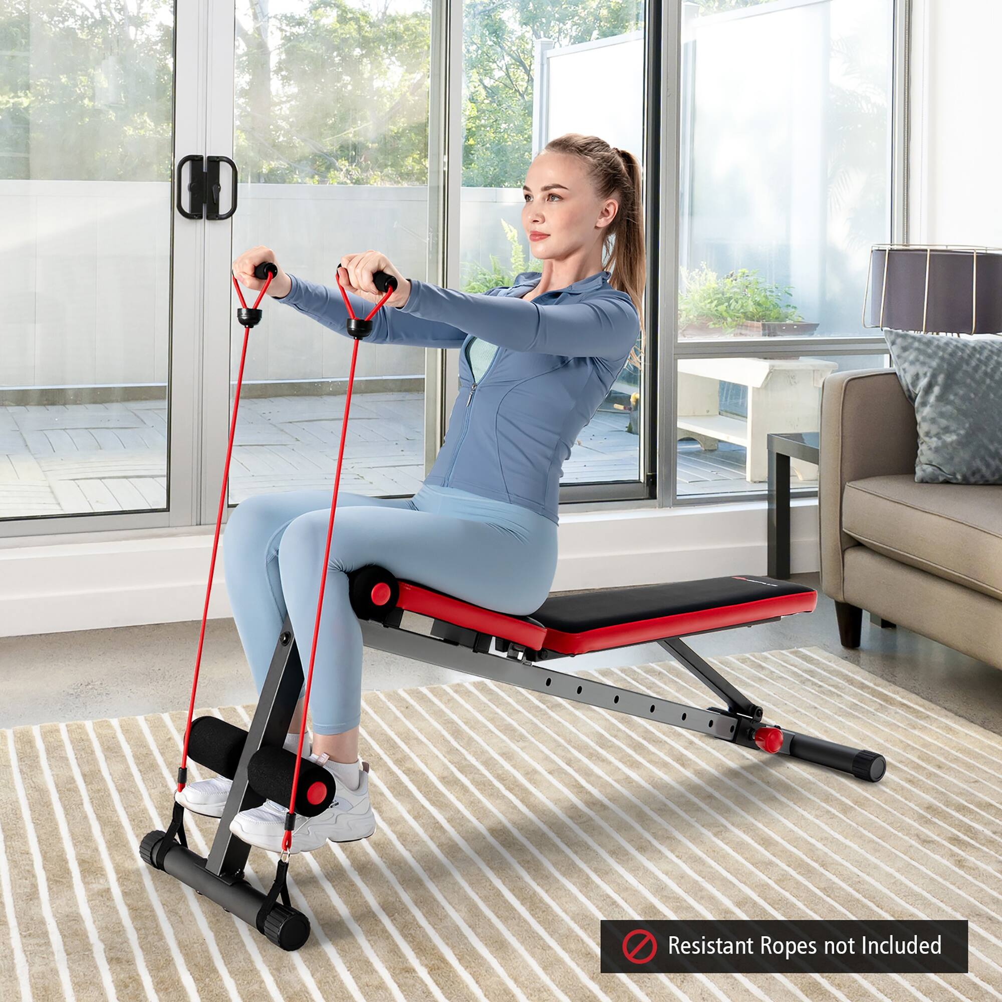 Multifunction Weight Bench W/Adjustable Backrest Exercise Equipment