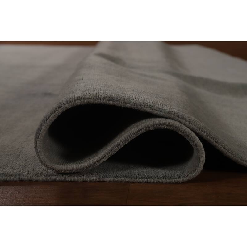 Hand Knotted Oriental 100% Wool Carpet Tribal Tribal Greys & Charcoal Gabbeh Area Rug - 13' 0'' X 9' 11''