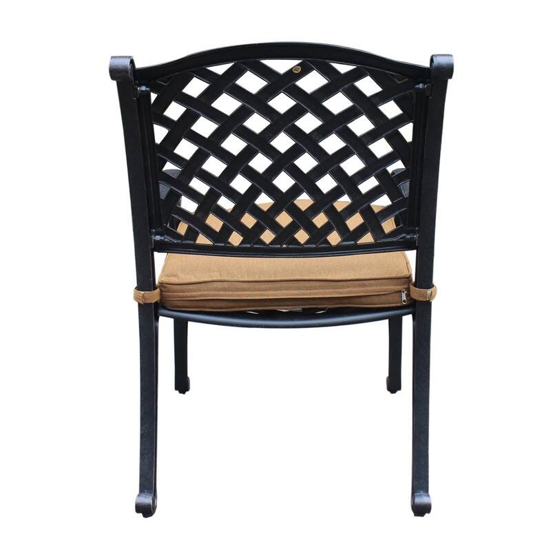 Ventura Cast Aluminum Dining Arm Chair with Cushion