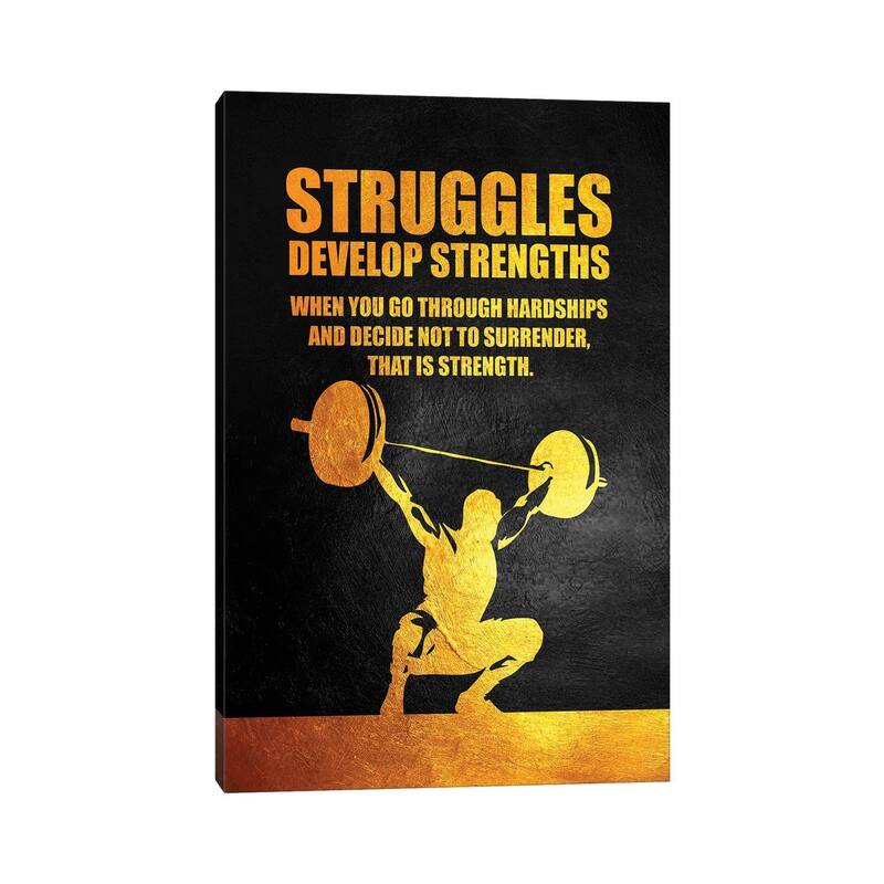 iCanvas "Struggles Develop Strength" by Adrian Baldovino Canvas Print