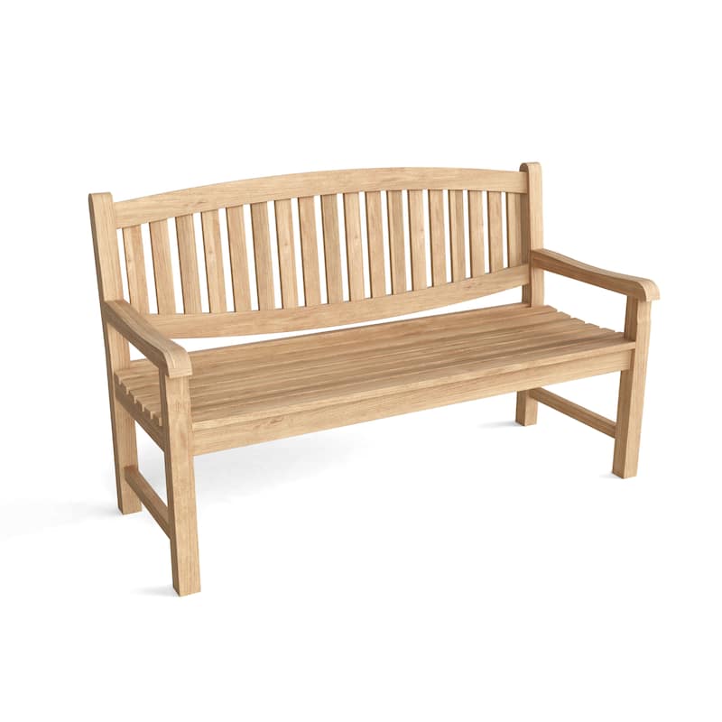 Kingston Teak Outdoor Bench - N/A - No Cushion