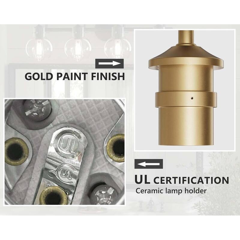 Modern Vanity Light with Clear Glass Globes in 2/3/4 Lights