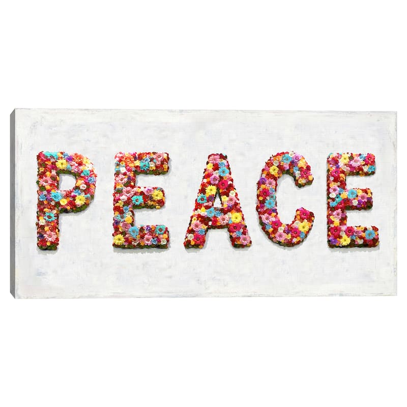 Floral Peace Canvas Art Print
