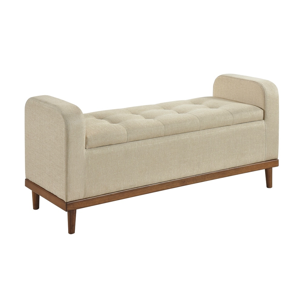 Freemont & Park Brighton Fabric Lift Top Storage Bench