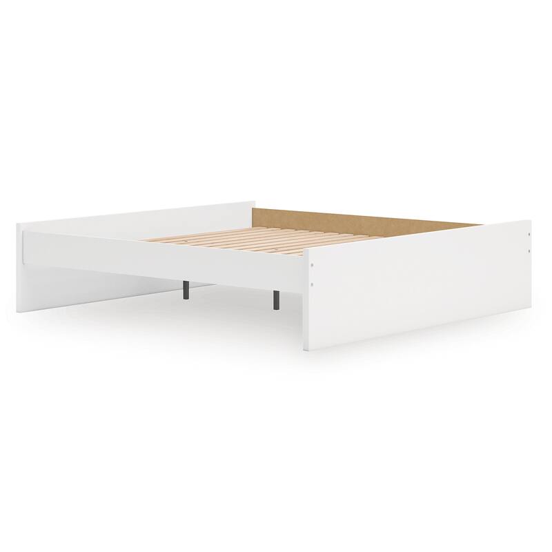 Signature Design by Ashley Onita White King Platform Bed Panels