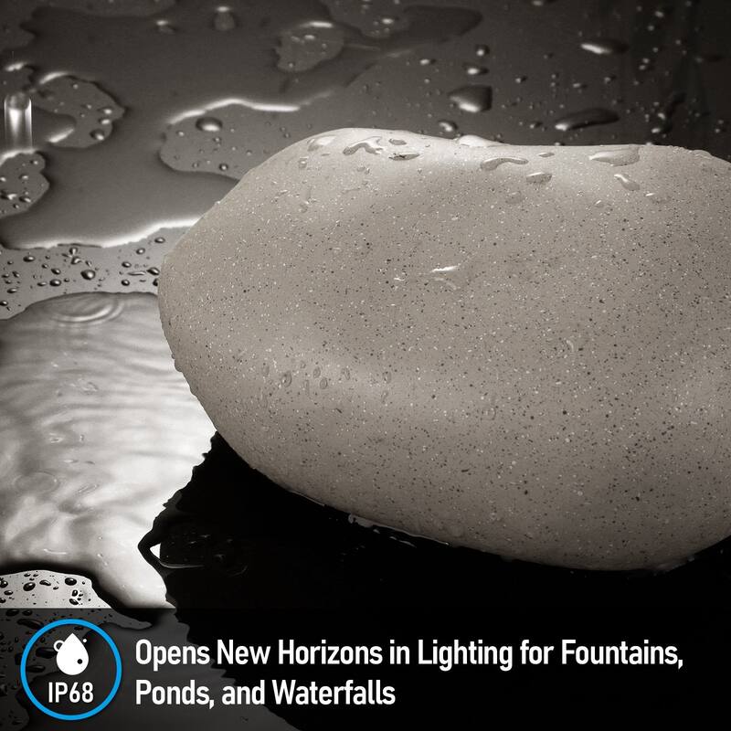 5CCT 3-Size Decorative Stone Lighting Kit, Cobblestone Pathway Lights