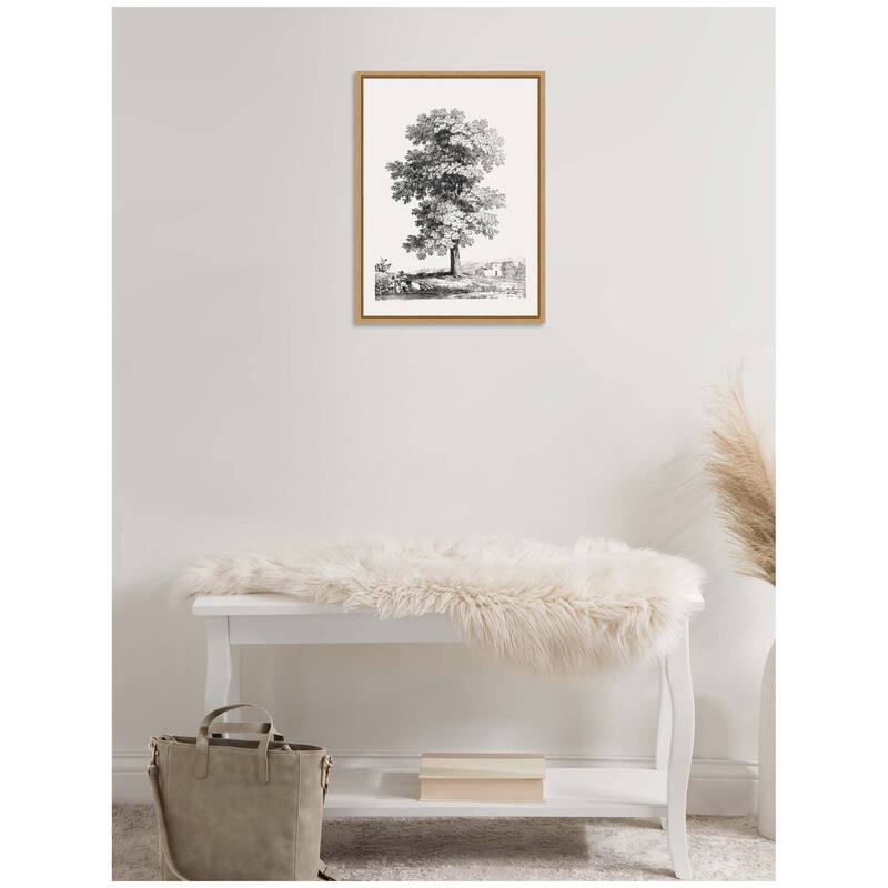 Kate and Laurel Sylvie Jean Victor Bertin Study of a Tree 1816 Framed Canvas by The Art Institute of Chicago