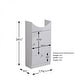 preview thumbnail 3 of 1, Renovators Supply White Painted Wall Mount MDF Vanity Sink Cabinet Only