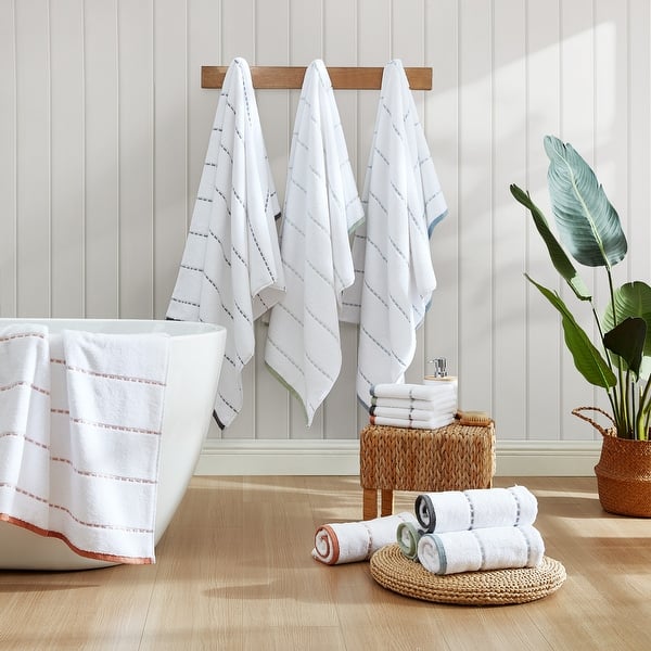slide 2 of 19, Tommy Bahama Ridley Solid Cotton Terry 3 Piece Towel Set - 3 Piece
