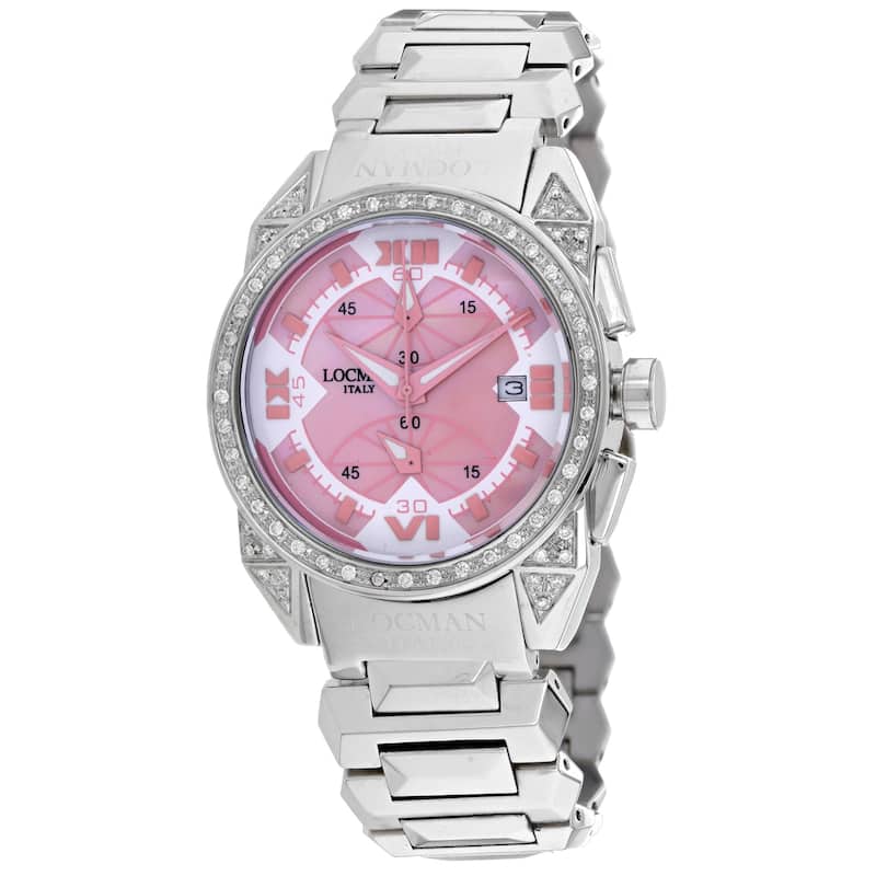 Locman Women's Diamond Cavallo Pazzo Pink Dial Watch - 161BMOPPKDC - 6 (36)