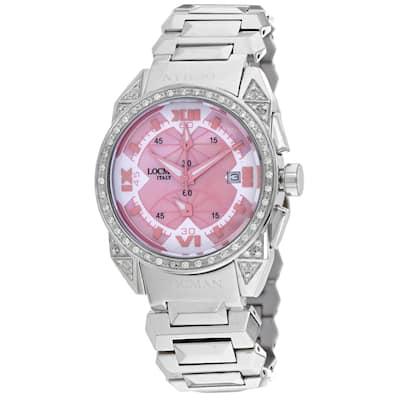 Locman Women's Diamond Cavallo Pazzo Pink Dial Watch - 161BMOPPKDC - 6 (36)