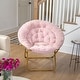 preview thumbnail 14 of 83, Folding XL Saucer Chair for Dorm or Bedroom Blush/Soft Gold
