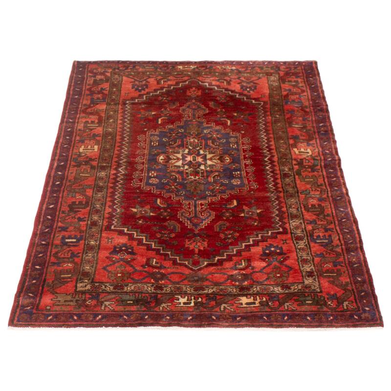 ECARPETGALLERY Hand-knotted Andelz Red Wool Rug - 4'4 x 6'8