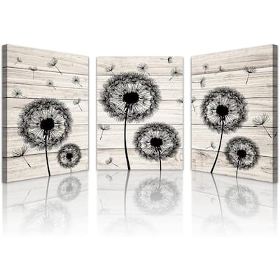 Abstract Flowers Wall Paintings Art Dandelion Frame Pictures Artwork