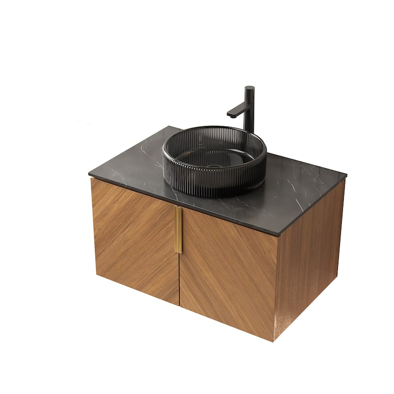 Wall-Mounted Bathroom Vanity with Sink