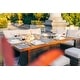 preview thumbnail 4 of 4, Moda 7-Piece Patio Conversational Sofa Set With Gas Fire pit And Ice bucket Rectangle Dining Table