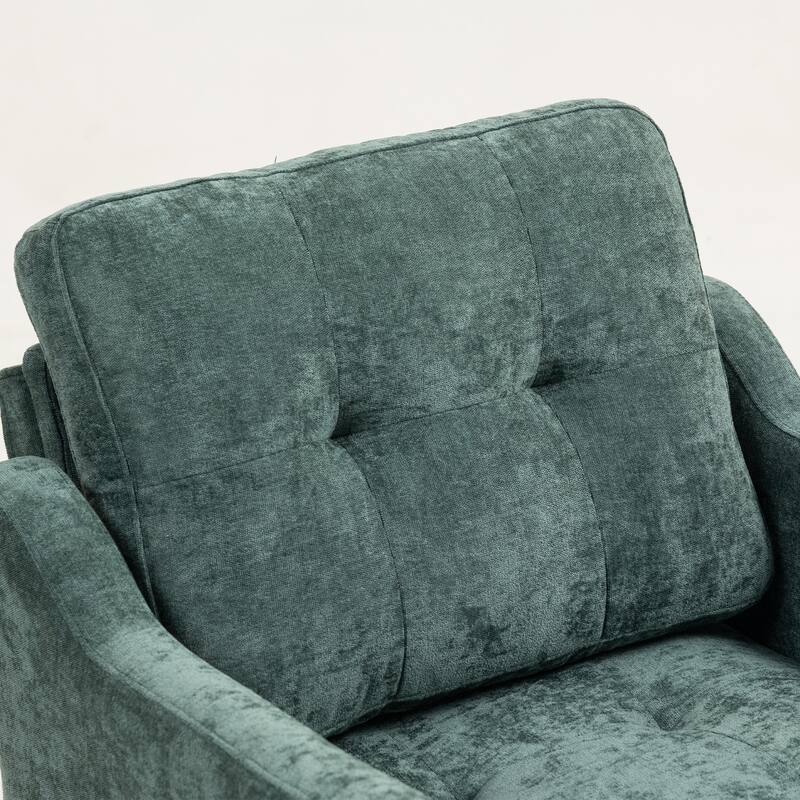 Upholstered Accent Chair with USB Charging Port