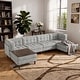 preview thumbnail 61 of 146, Madison Oversized Upholstered Corduroy Modular Sectional Sofa