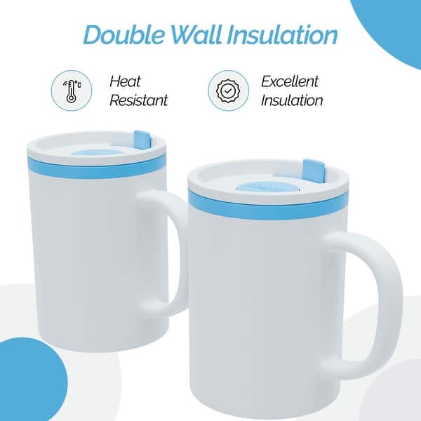 Copco Iconic Plastic Double Wall Insulated Desk Mug with Lid - 16 oz - On  Sale - Bed Bath & Beyond - 38350083