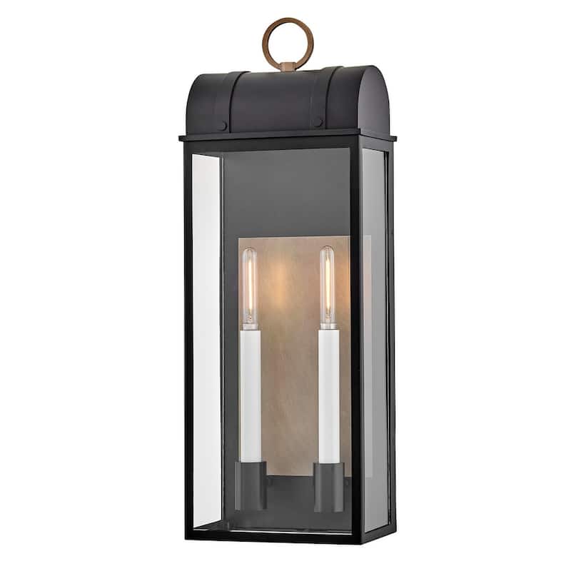 Hinkley Lighting 10665 Campbell 2 Light 26" Tall Outdoor Wall Sconce - Black