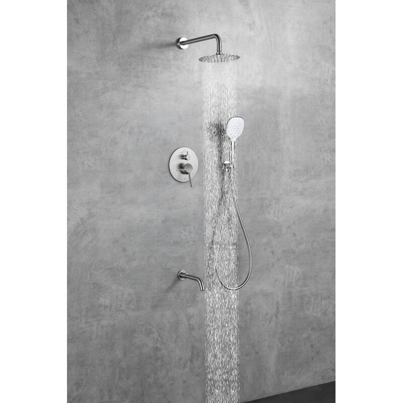 Indigo Home Complete Shower and Tub Faucet with Rough-in Valve