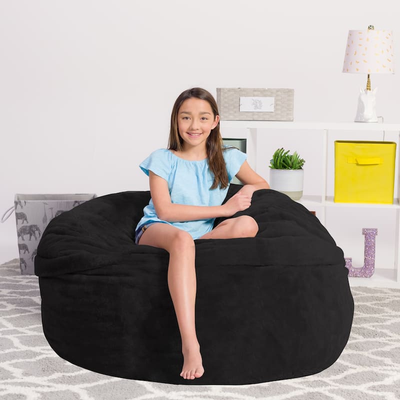 Bean Bag Chair 5-foot Memory Foam Removable Cover Bean Bags