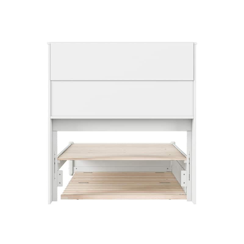 Hadley Platform Bed with Panel Footboard and Twin XL Trundle