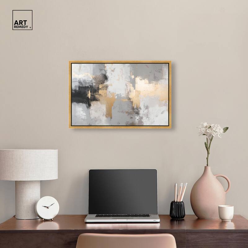 Gilded Gray II Canvas by Art Remedy
