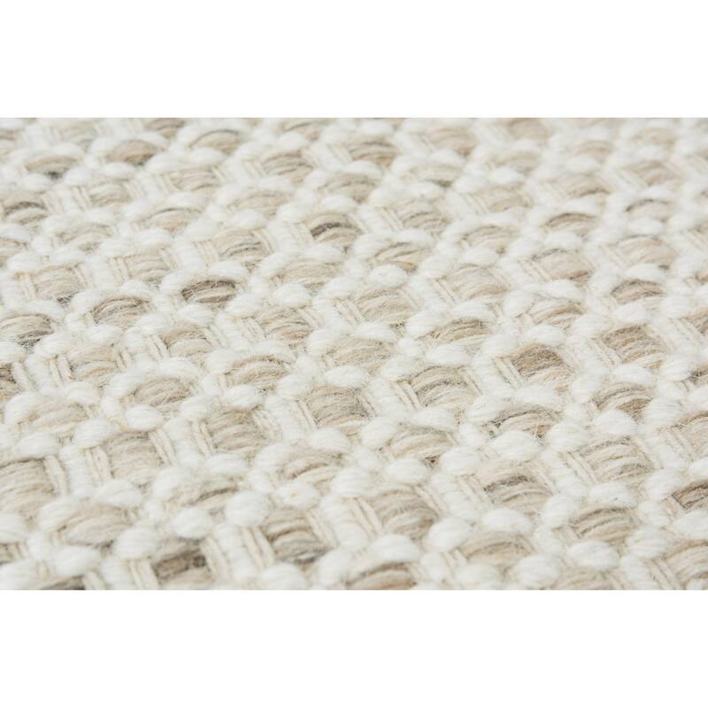 Alora Decor Monarch Basketweave Hand-woven Wool Area Rug.