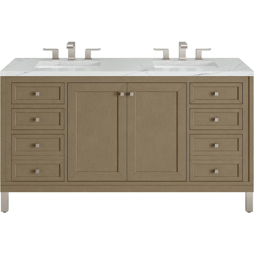 James Martin Vanities 503-V60D-FENC Chicago 60" Free Standing Double