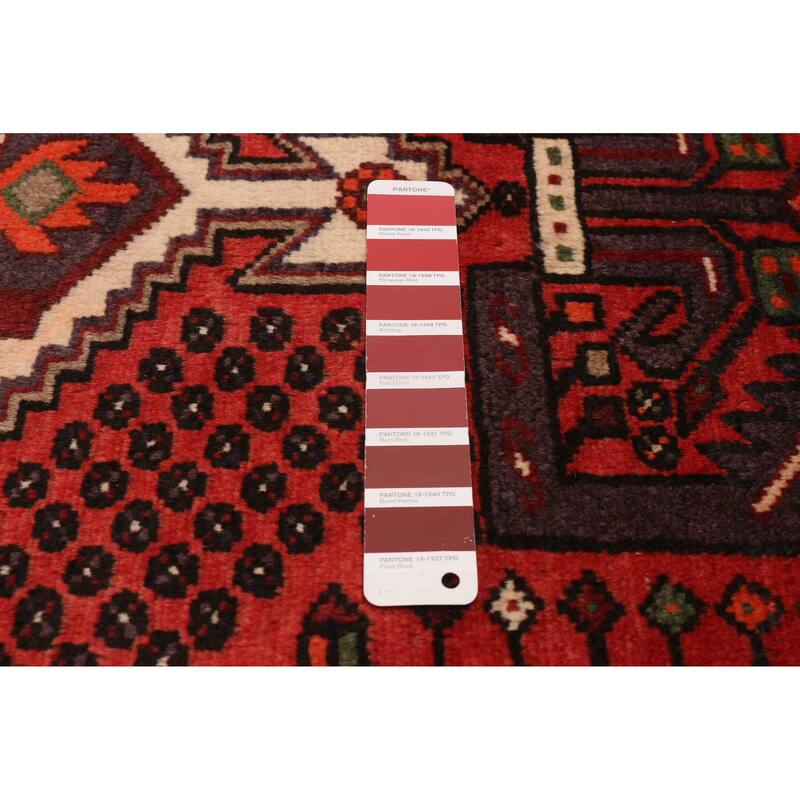 ECARPETGALLERY Hand-knotted Andelz Red Wool Rug - 3'5 x 5'4