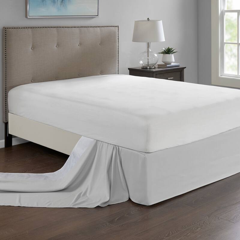 Madison Park Simple Fit Wrap Around Adjustable 26-inch Drop Bedskirt