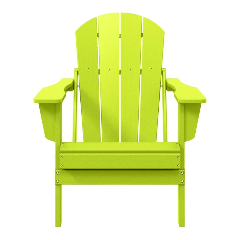 Laguna Fade Resistant All Weather Outdoor Patio Folding Adirondack Chair