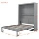 preview thumbnail 13 of 48, Murphy Bed Wall Bed with Shelves