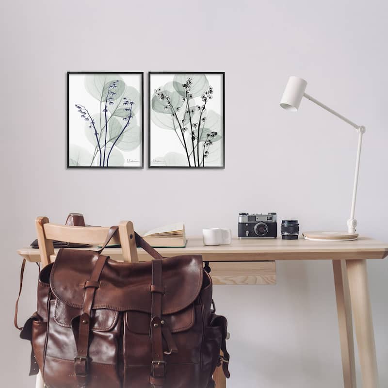 Stupell Future Dusk Opaque Herbs Framed Giclee Art Design By Albert Koetsier (Set of 2)