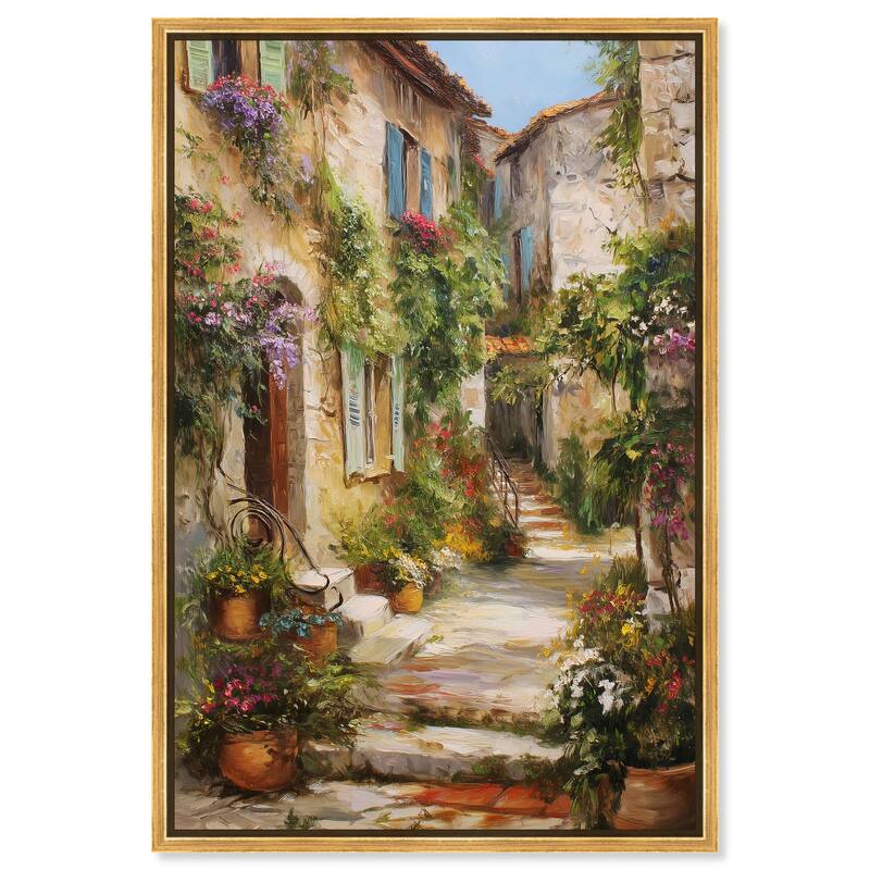 Mediterranean Charm II Canvas by Art Remedy - Gold - 36" x 54"