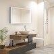 preview thumbnail 1 of 1, Modern Mirrors Cassini II Lighted Bathroom Cabinet Vanity Mirror - White - 36*48 36*48