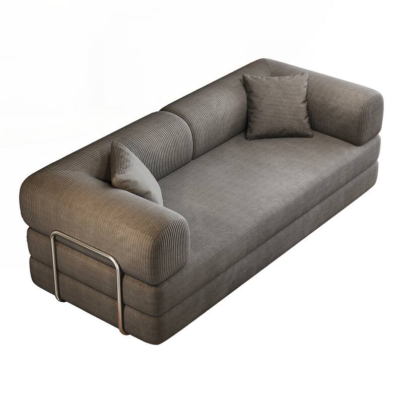 Compression Sofa,Convertible Floor Sofa Bed-with Pillow Back Support Armrest,Comfy Futon Couch Sleeper Bed