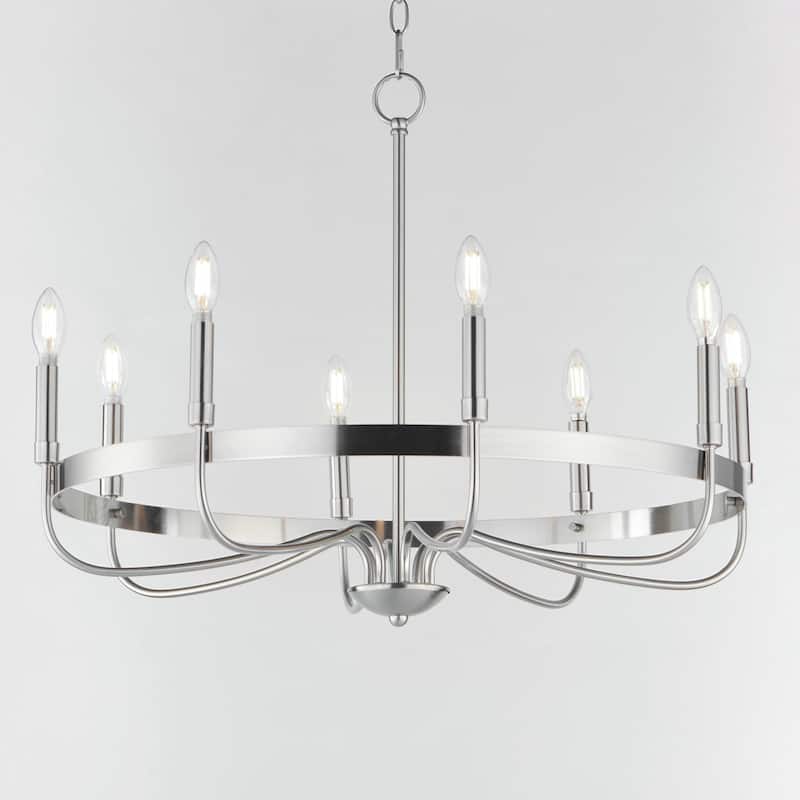 Maxim 14498 Frankie 8 Light 29" Wide Taper Candle Style Chandelier