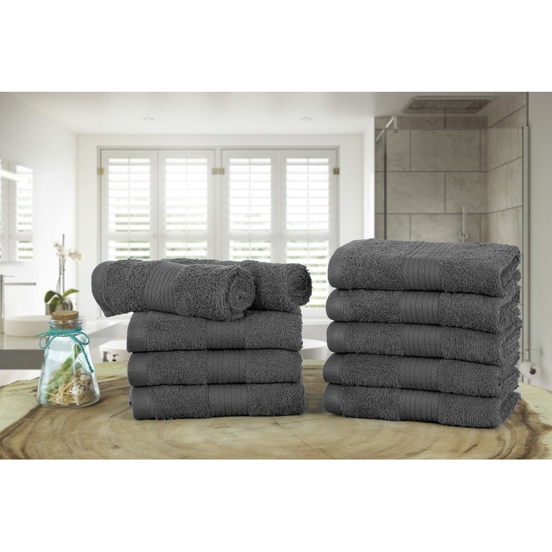 Room Essentials 6pk Washcloth Gray - New, Size: 12 x 12