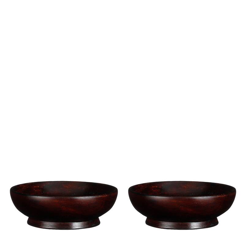 Set of 2 Pompeo Bowls Brown 6.3"Dia- A - A