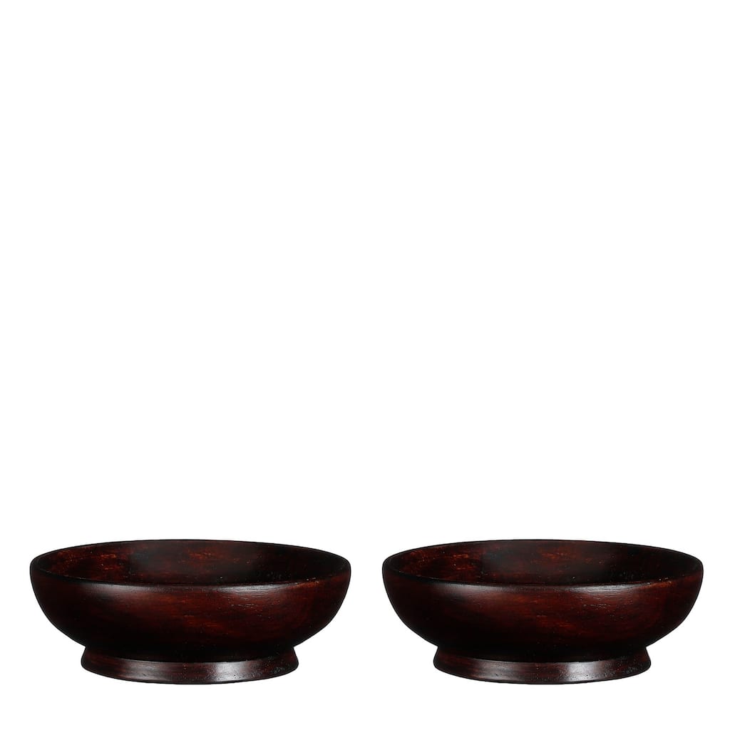 Set of 2 Pompeo Bowls Brown 6.3"Dia- A - A