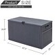 preview thumbnail 7 of 7, SUNCROWN 120 Gallon Deck Box Outdoor Resin Wicker Storage Container