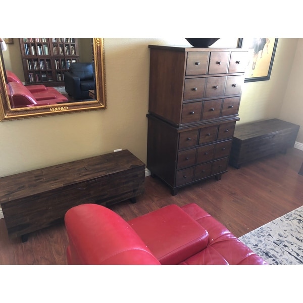 Broadmore 46 Inch Acacia Wood Storage Bench Overstock 27973181